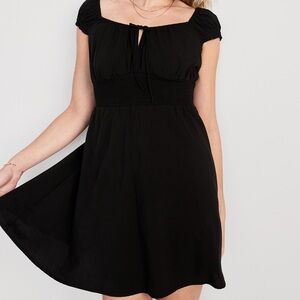 Black Women's Cap Sleeve Dress